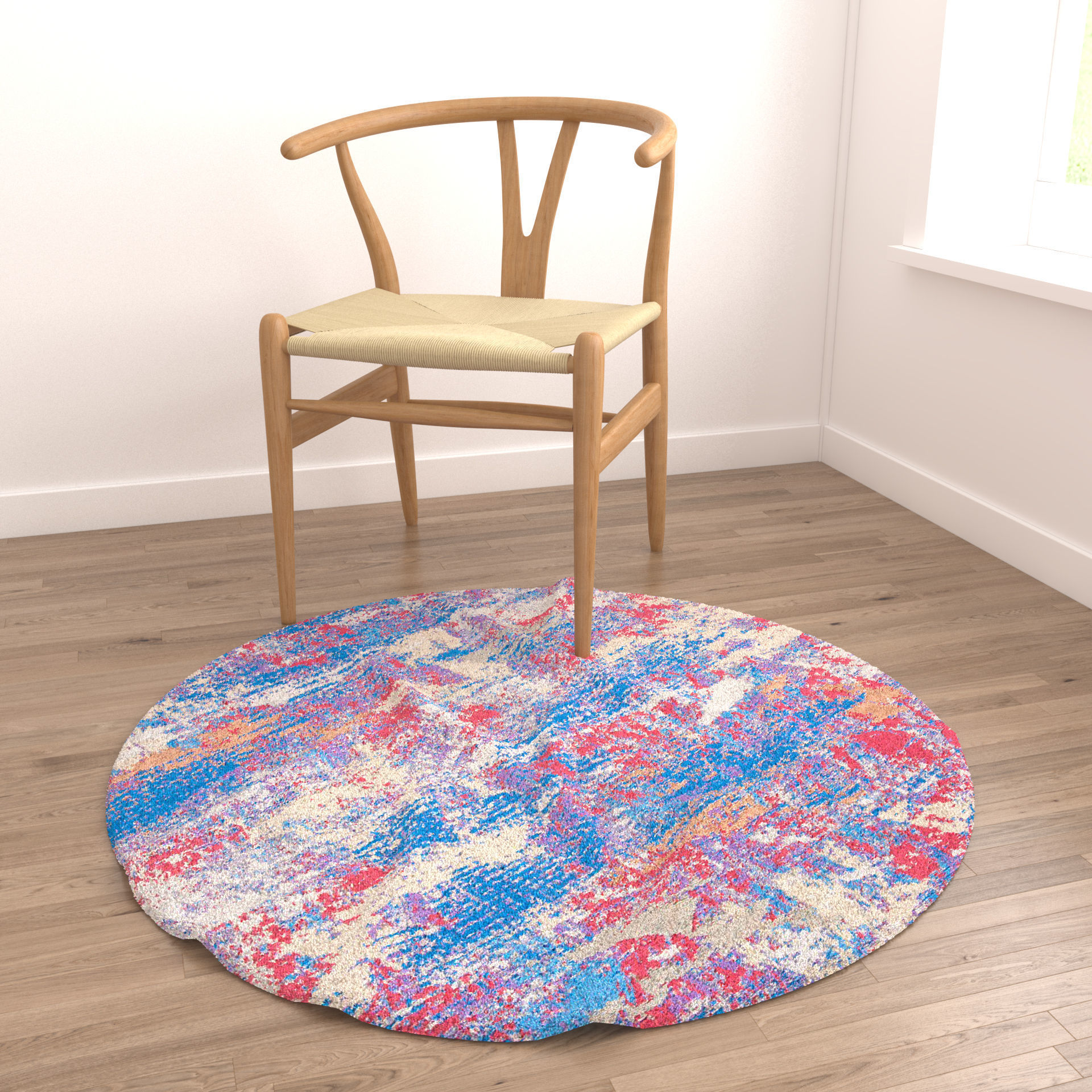 Rugs No 666 Low-poly 3D model_3