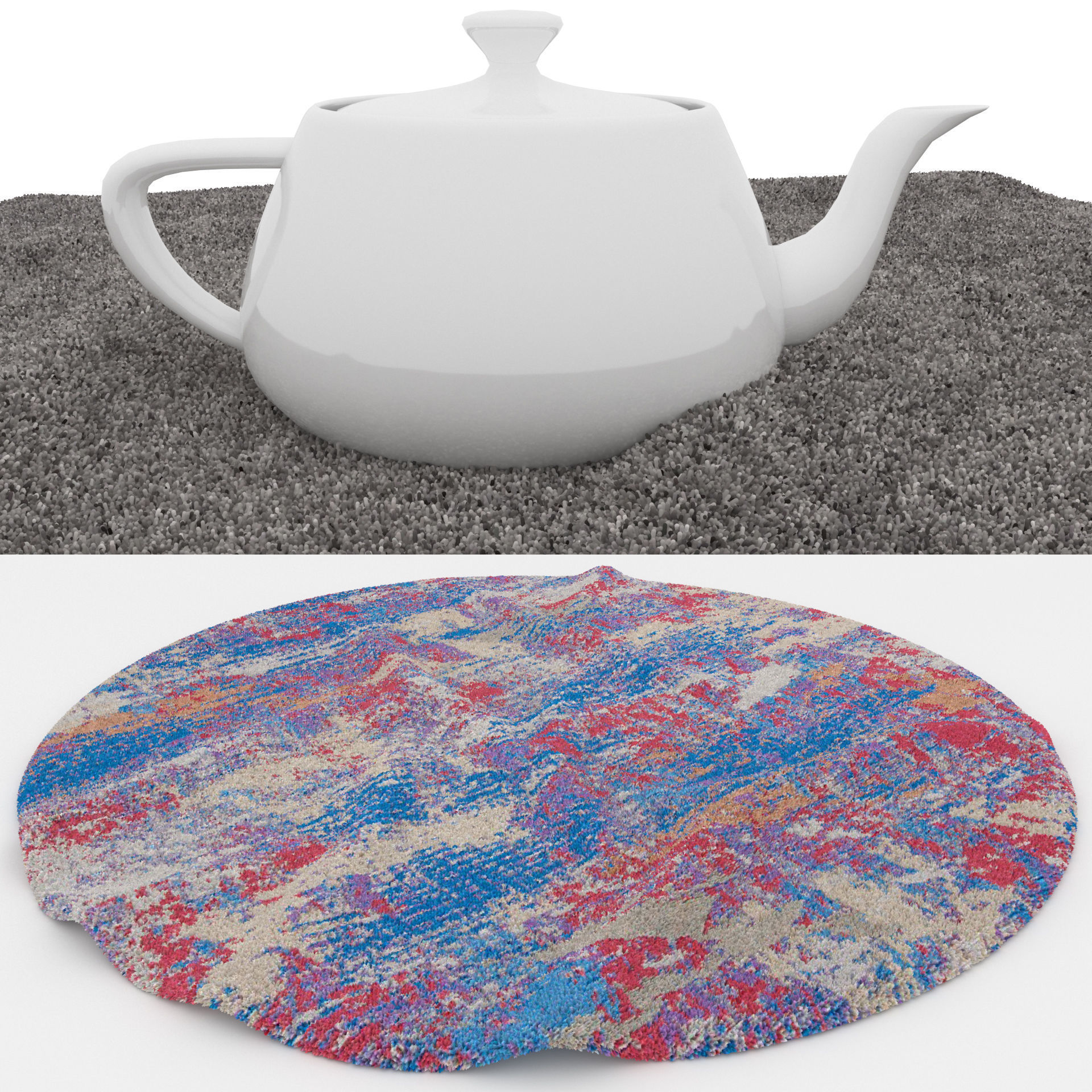 Rugs No 666 Low-poly 3D model_1