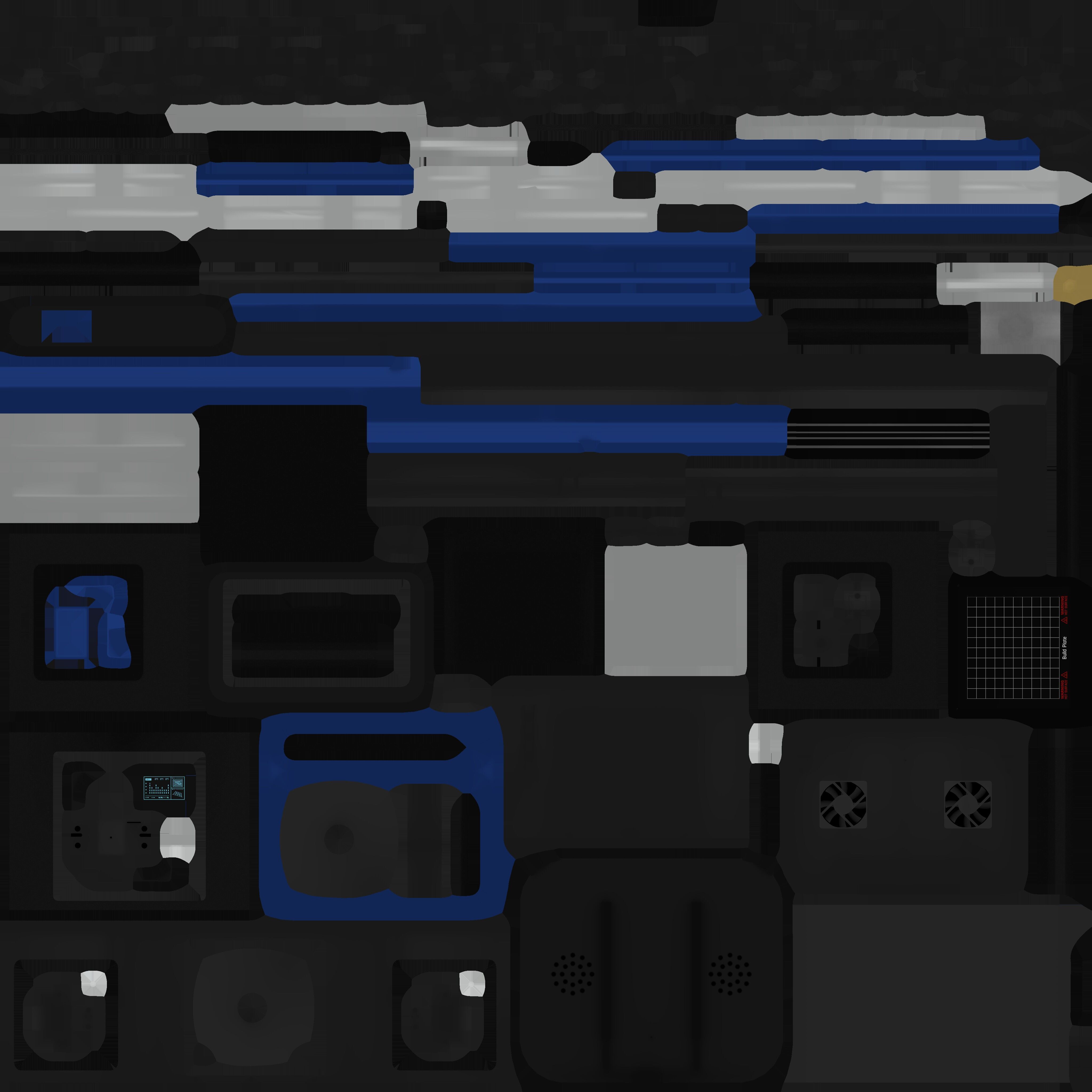 3D Printer With Spool Of Filament Low-poly 3D model_17