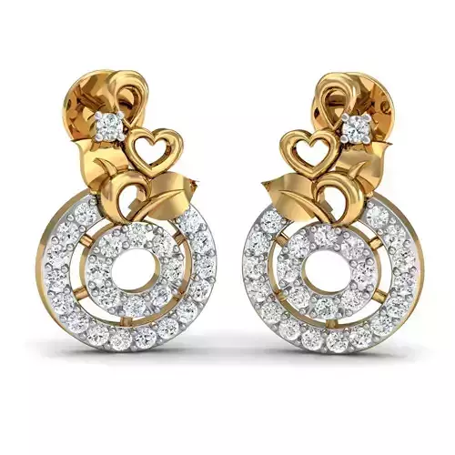  Diamond Classic Earrings 3D print model