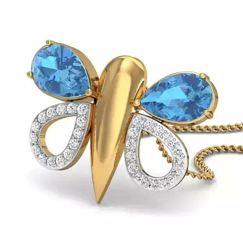Pear Diamond pendant 3D print model