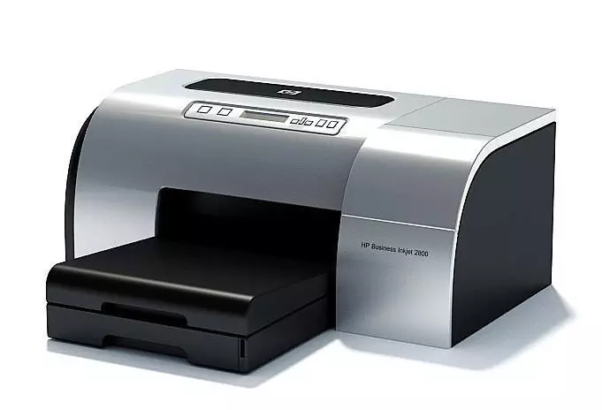 Silver Hp Inkjet Business 3D model_0