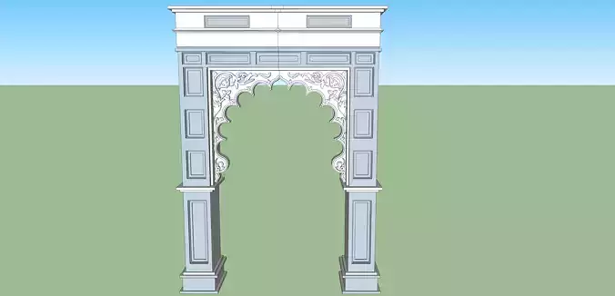 indian jodhpur stone haritage arch door 