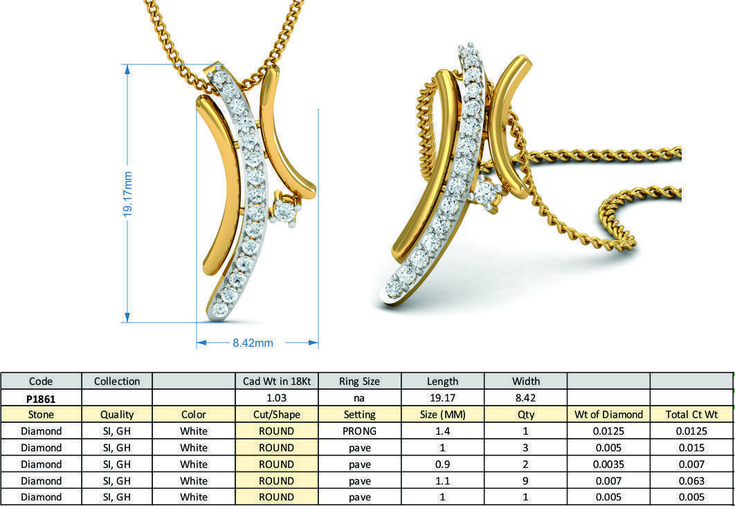 Women necklace 3dm stl render detail 3D print model_3