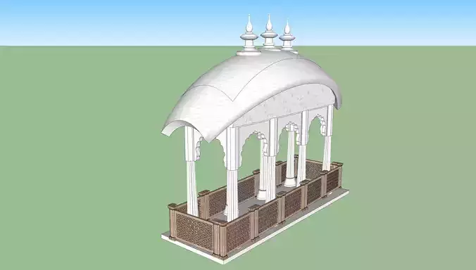 indian jodhpuri stone chatri temple