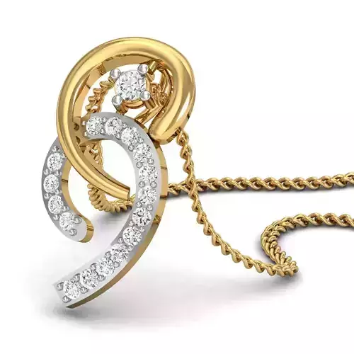 diamond pendant for women  3D print model
