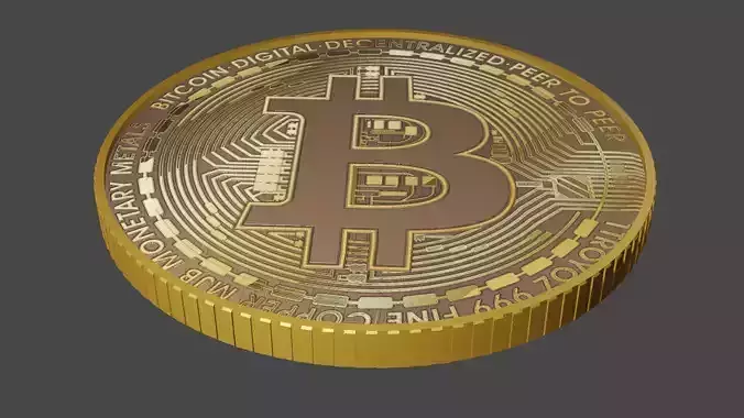 Bitcoin 3D coin