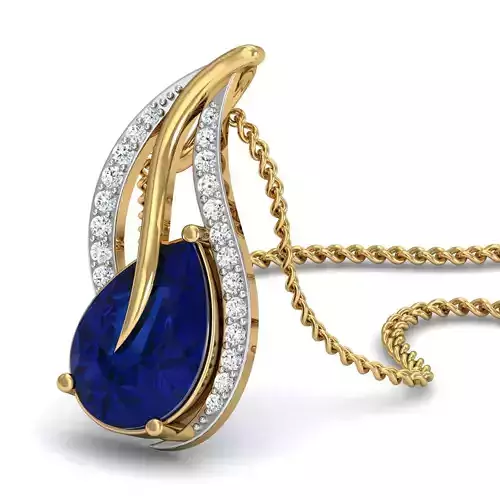 Pear Diamond pendant 3D print model