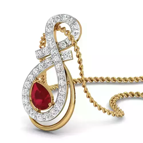 Pear Diamond pendant  3D print model