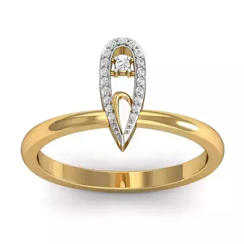 Engagement ring 3D print model