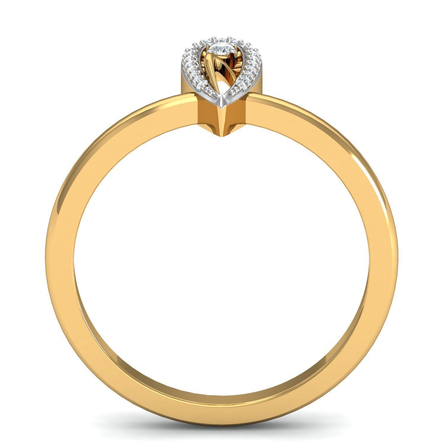 Engagement ring 3D print model_2