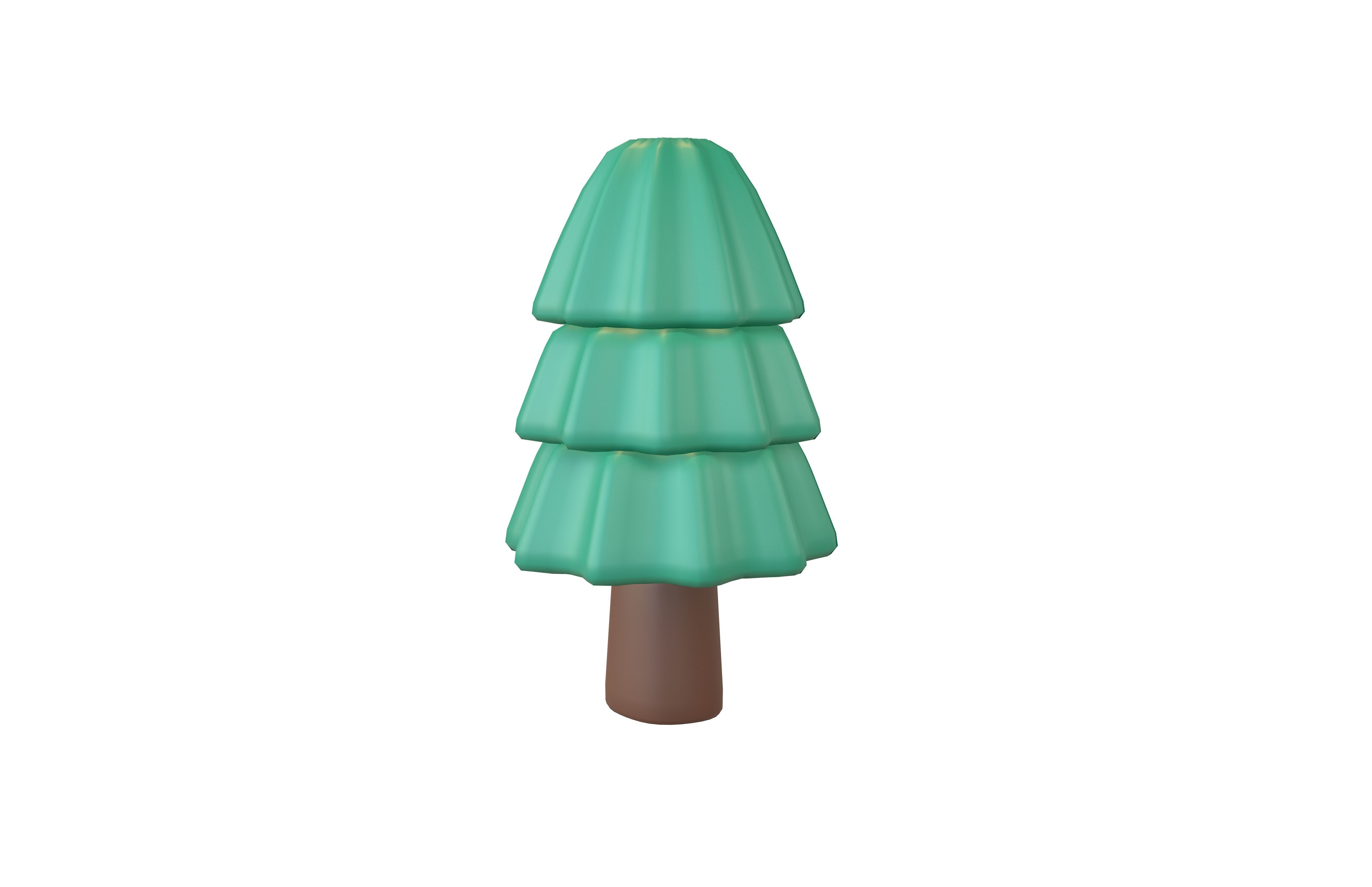 Cartoon Tree v27 004 Low-poly 3D model_1