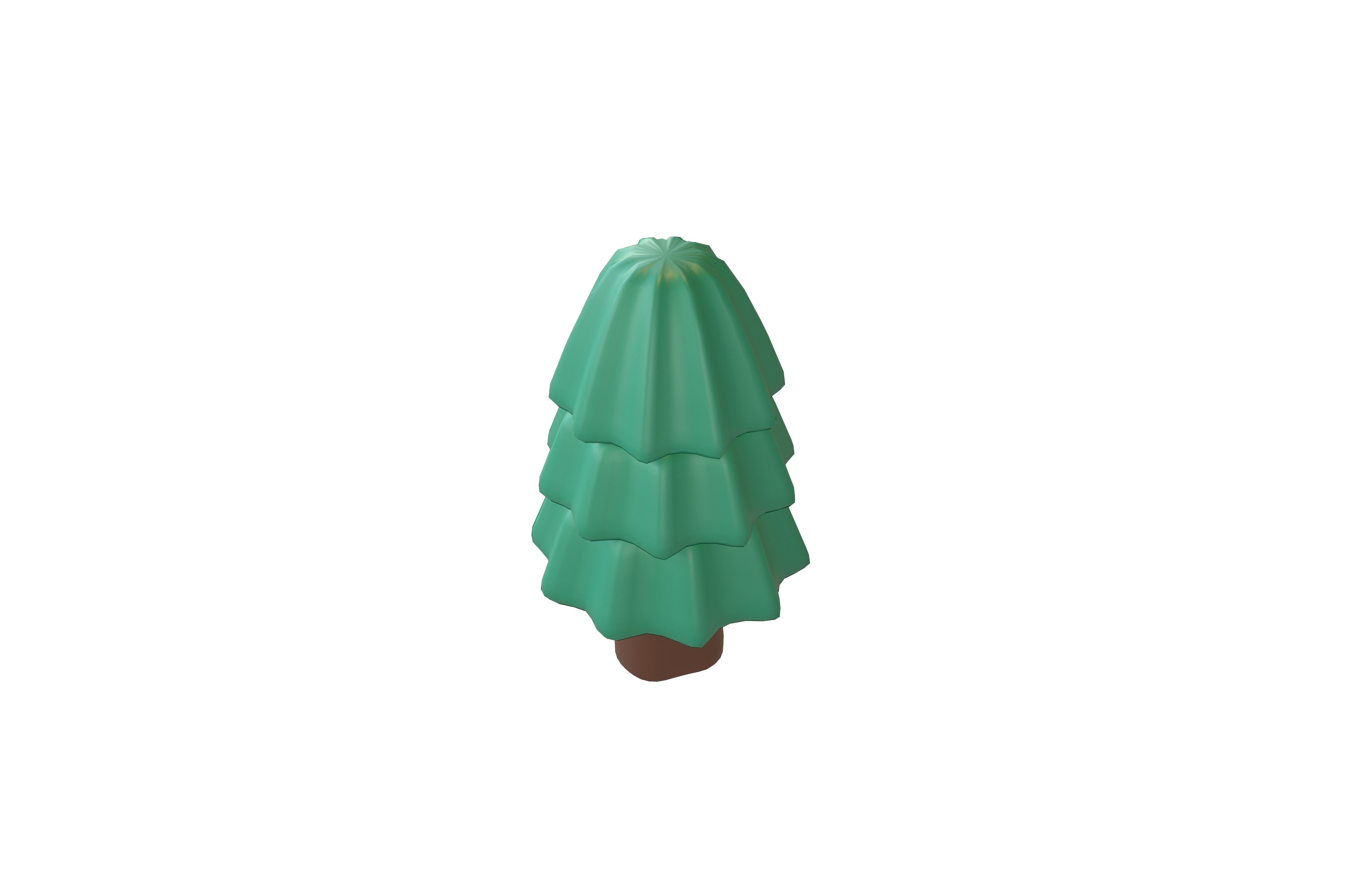 Cartoon Tree v27 004 Low-poly 3D model_2