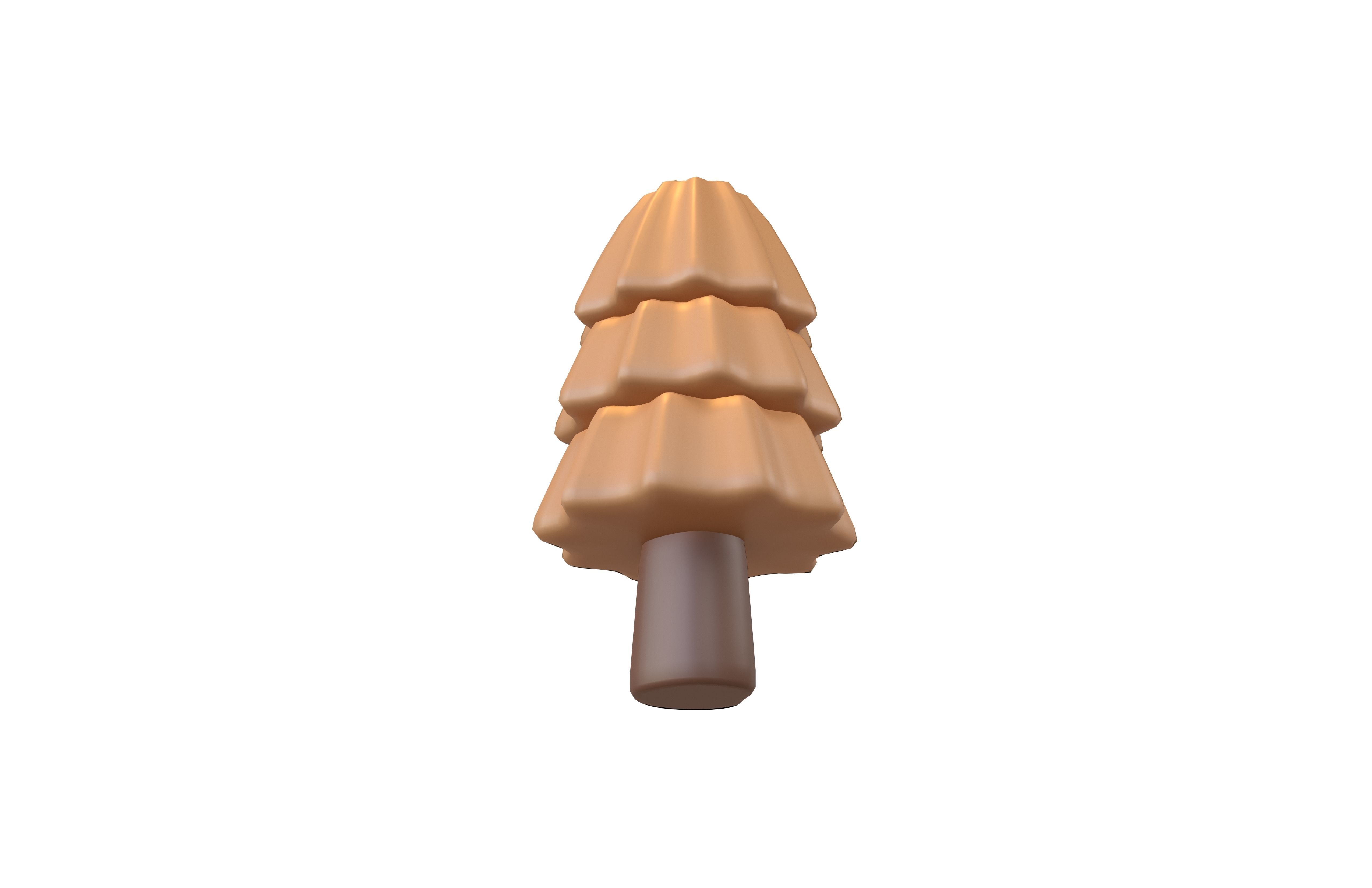 Cartoon Tree v27 005 Low-poly 3D model_3