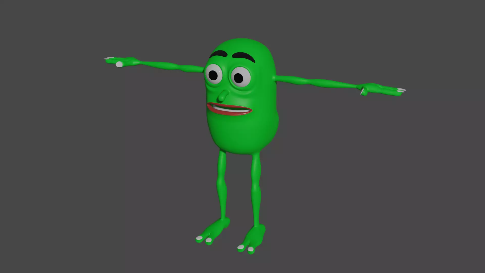 Character Monster Low-poly 3D model_0