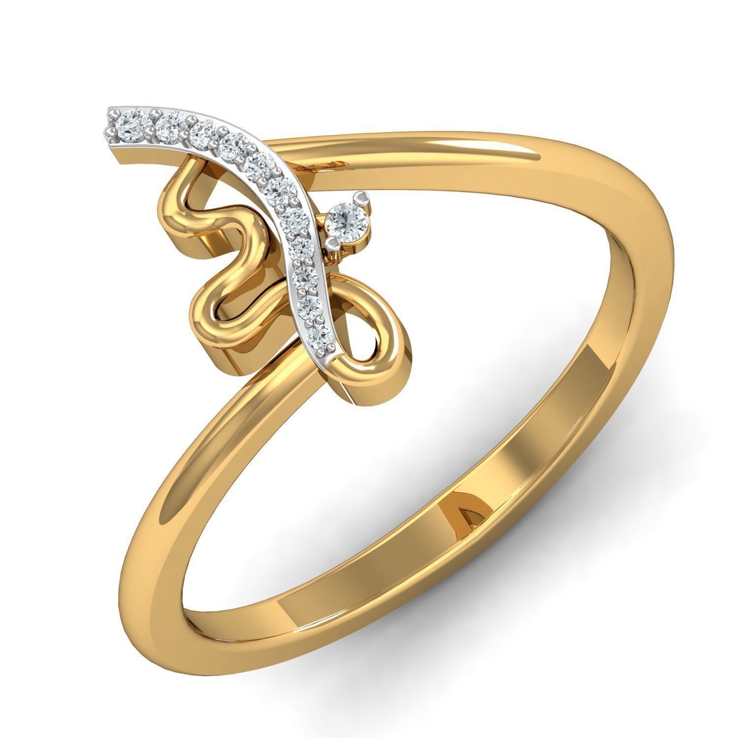 Engagement Ring 3D print model_1