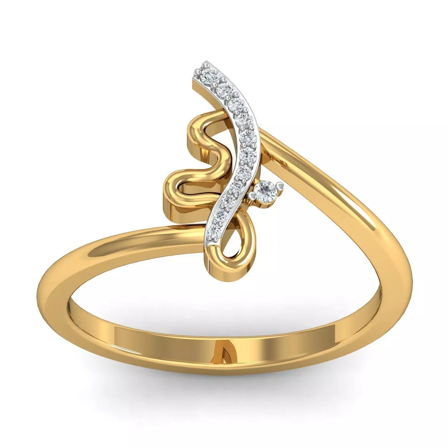 Engagement Ring 3D print model_0