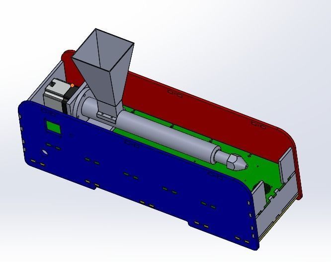 extruder  filament machine  3D model_1