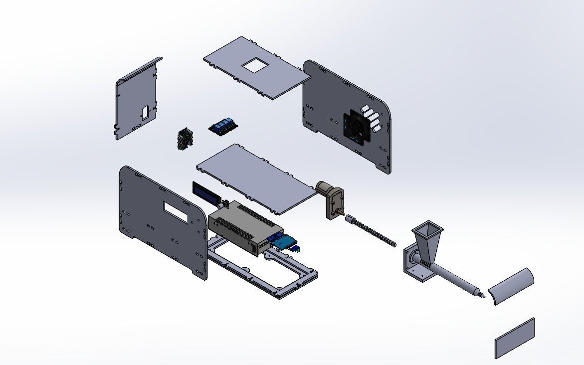 extruder  filament machine  3D model_4