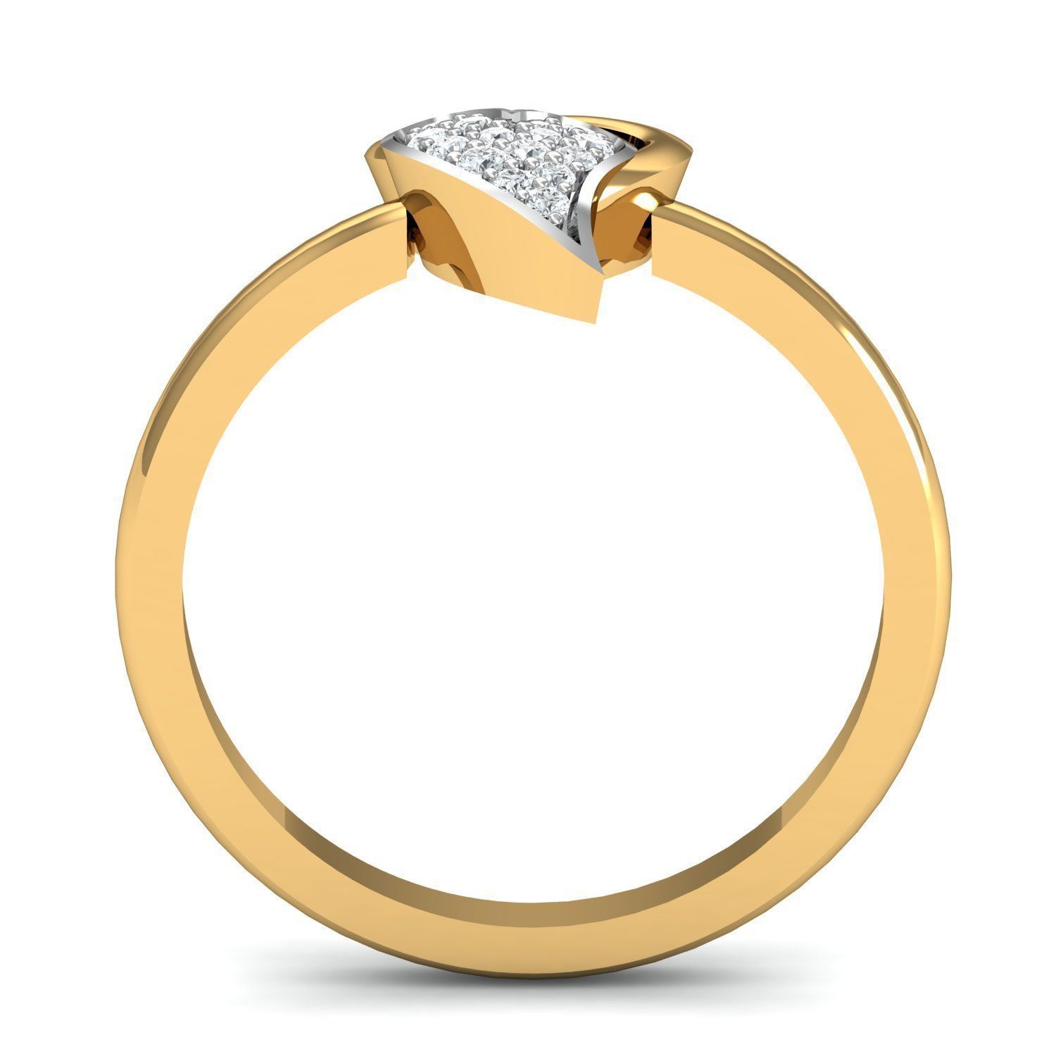 Heart Engagement Ring 3D print model_2