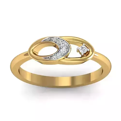 Women solitaire ring