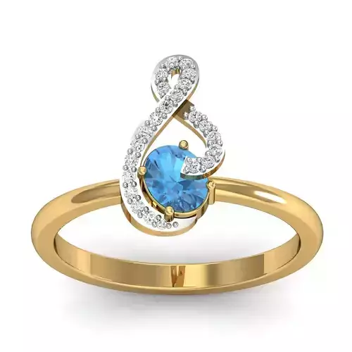  Solitaire Engagement Oval Diamond ring printable  3D print model