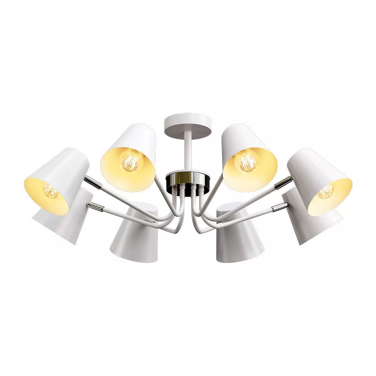 evoluce ceiling light with six lamps 3D model_0