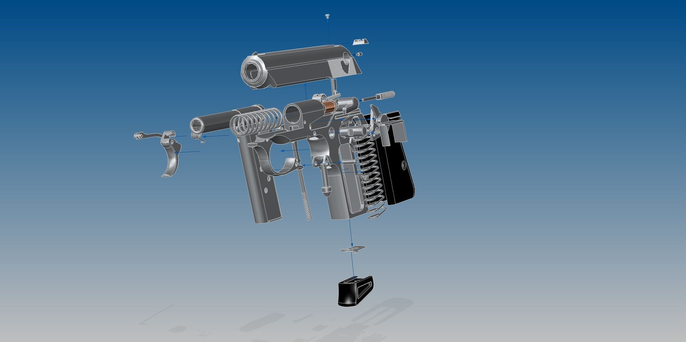 Walther PPK 3D model_19