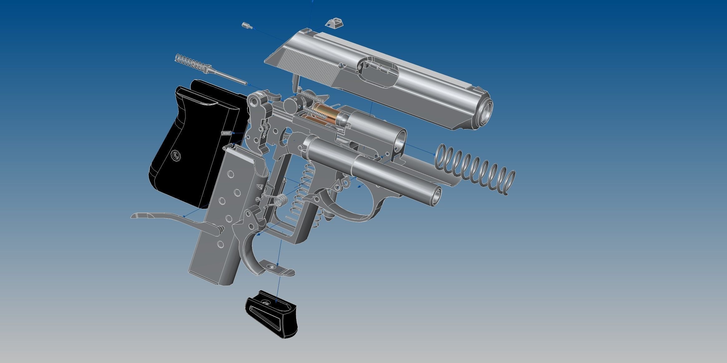 Walther PPK 3D model_18