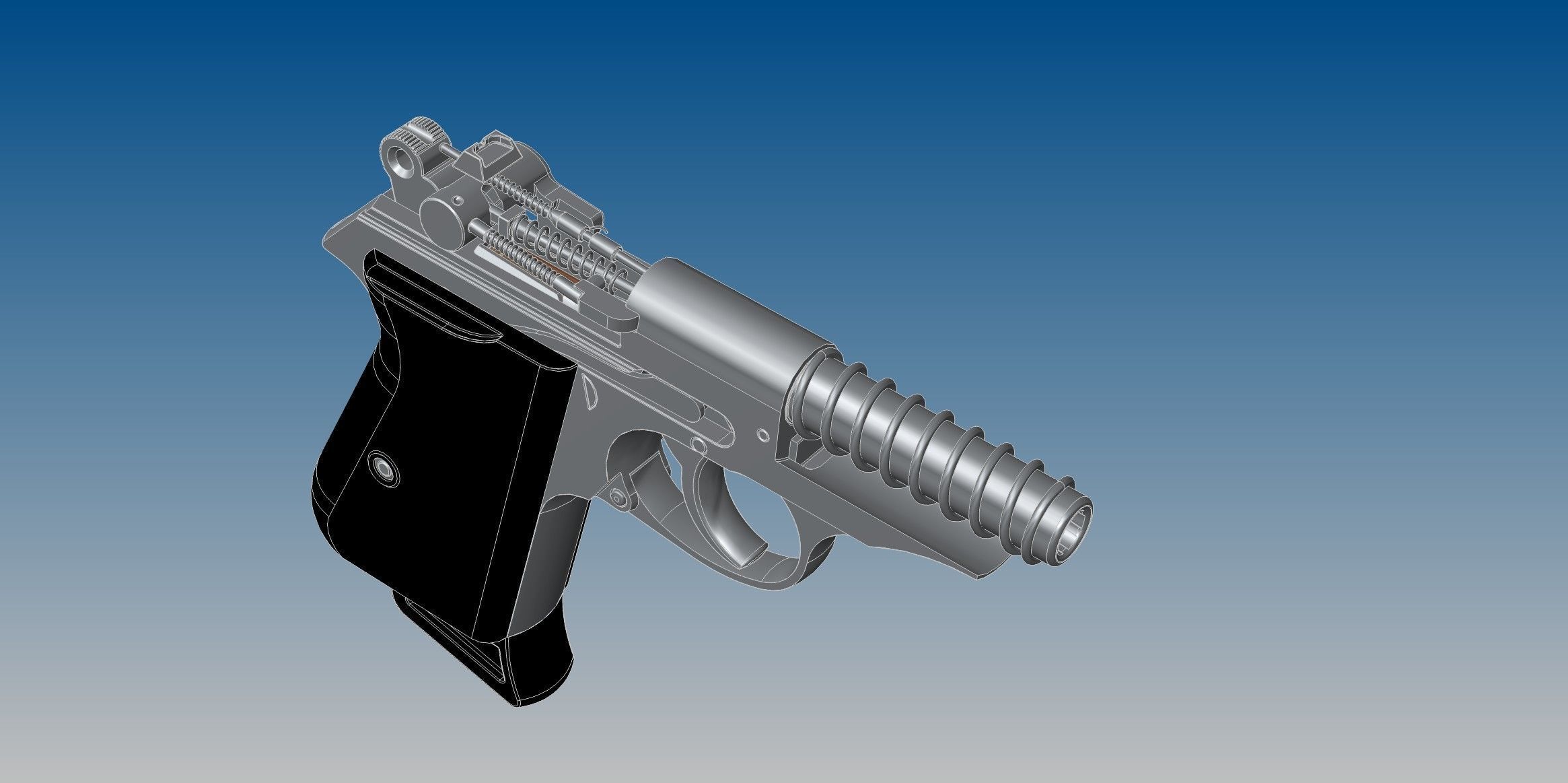 Walther PPK 3D model_10