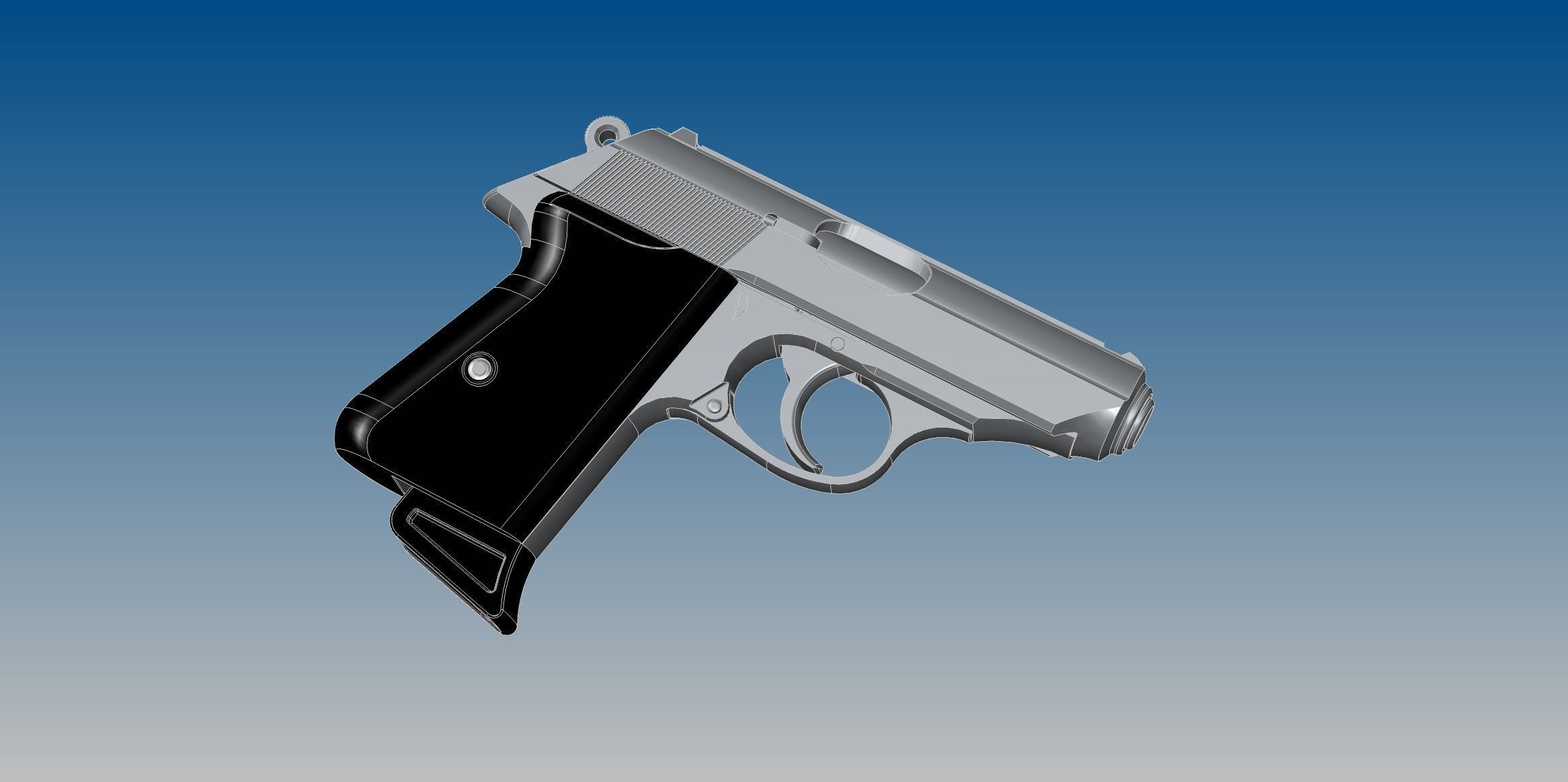 Walther PPK 3D model_7
