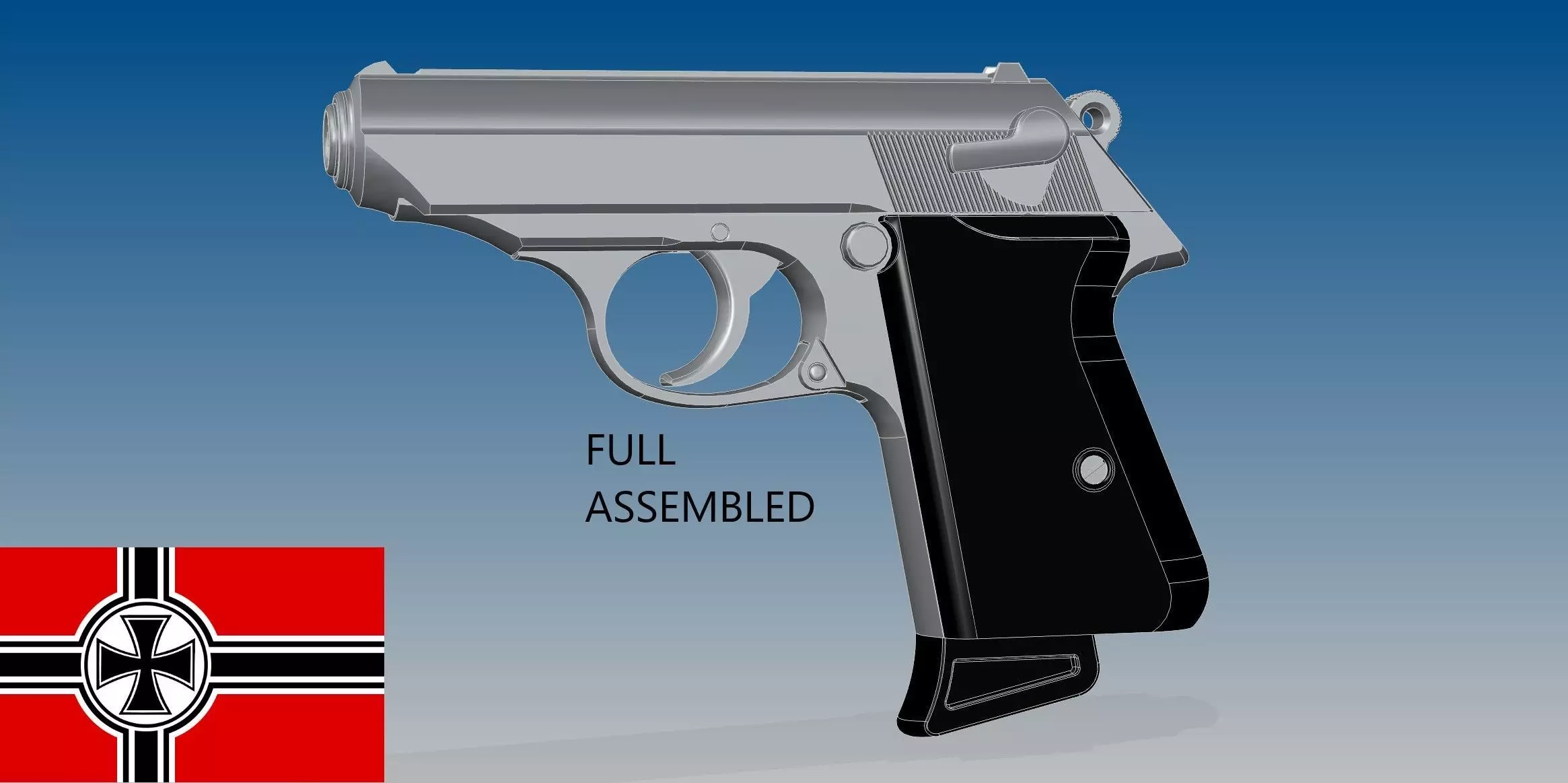 Walther PPK 3D model_0