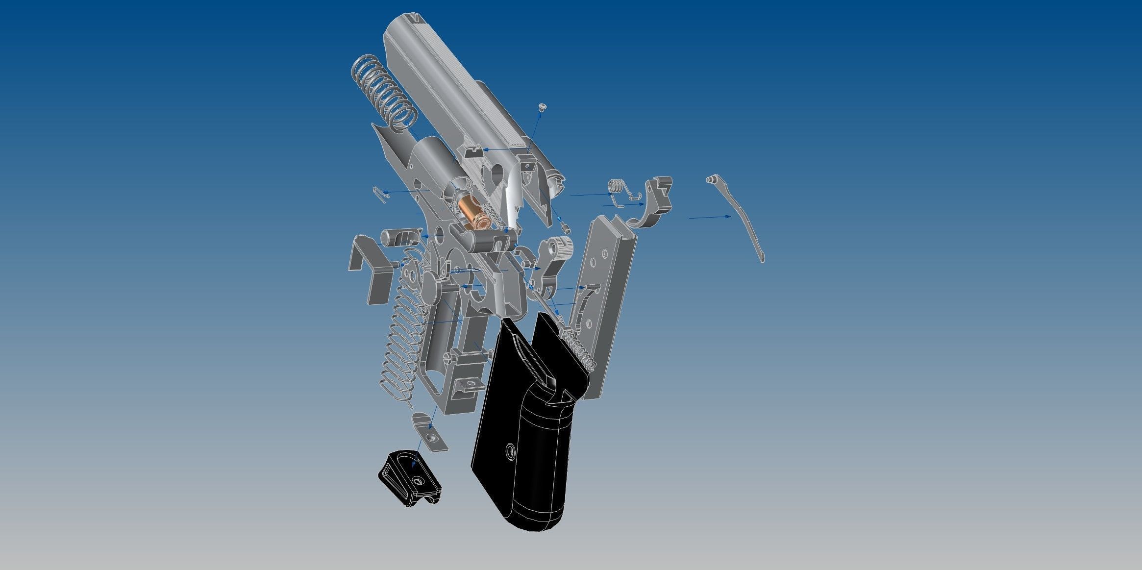 Walther PPK 3D model_20