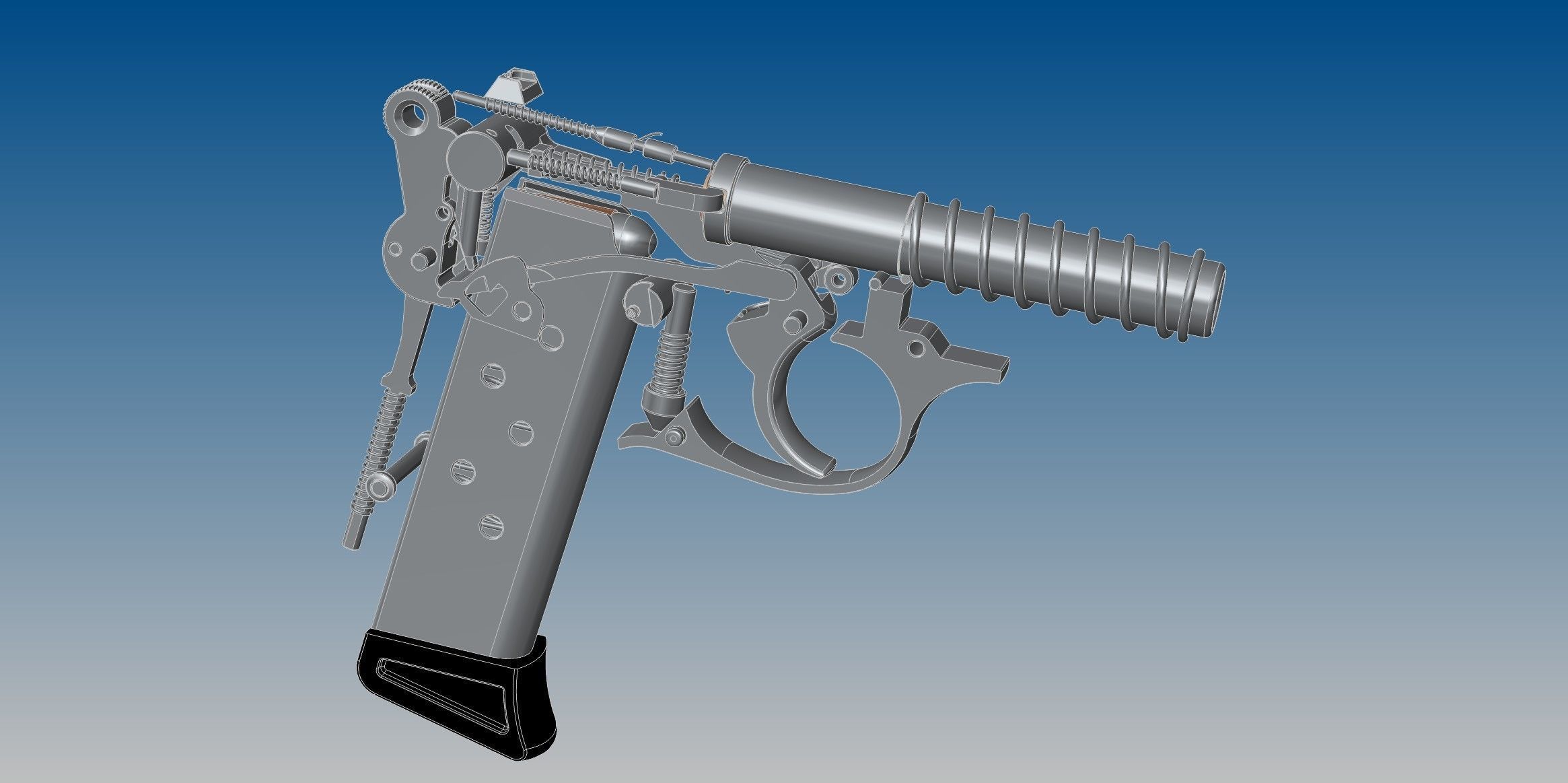 Walther PPK 3D model_13