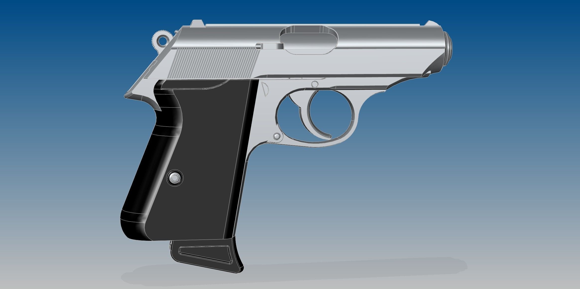 Walther PPK 3D model_1