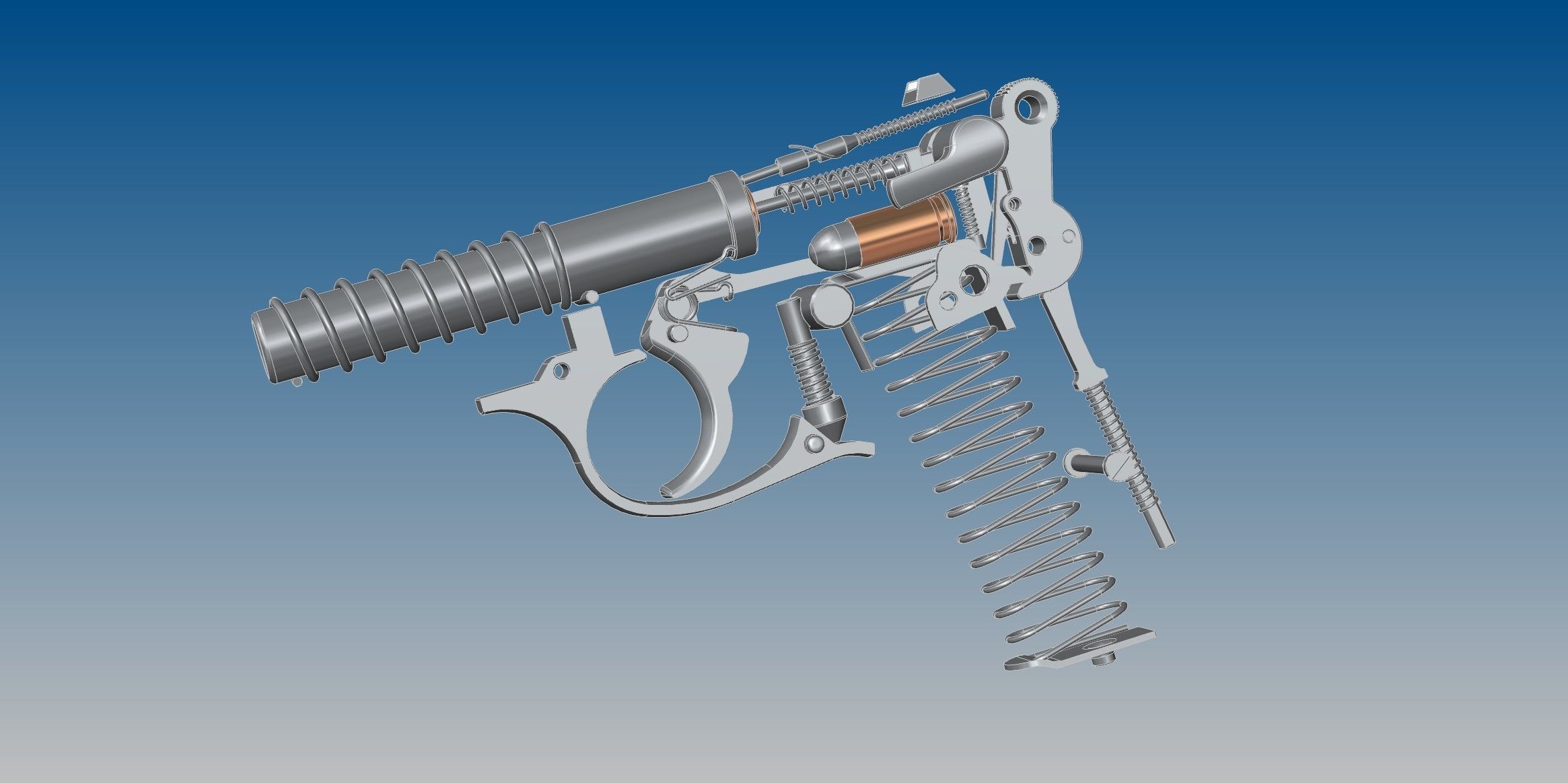 Walther PPK 3D model_14