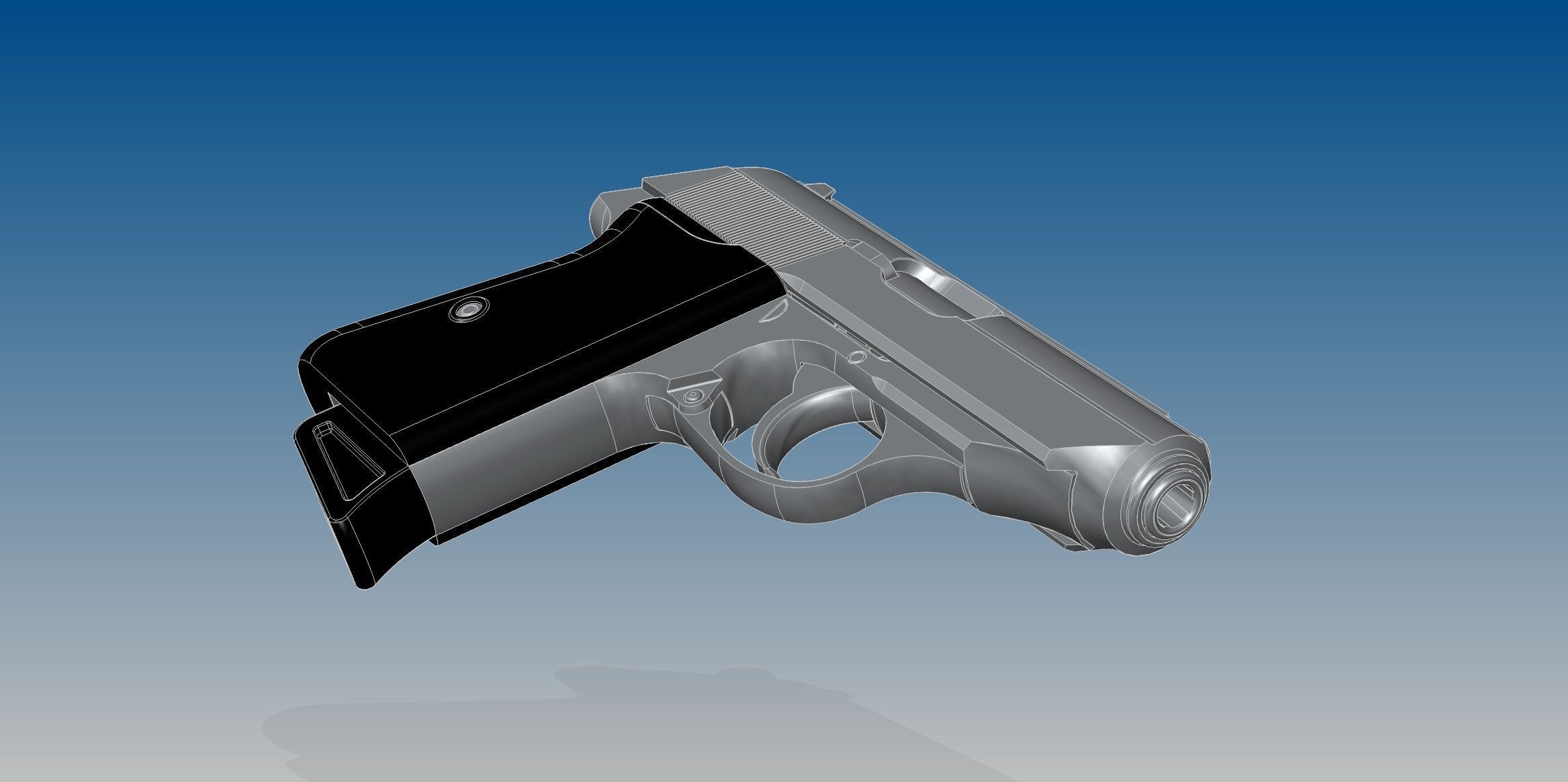 Walther PPK 3D model_5