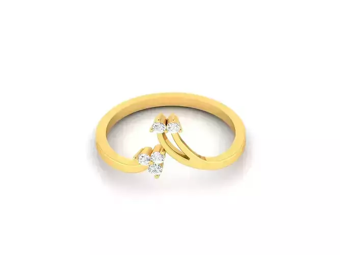 Diamond Wedding Band Women Ring 3dmodel 3D print model