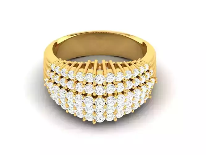 Engagement Solitaire Ring  3D print model