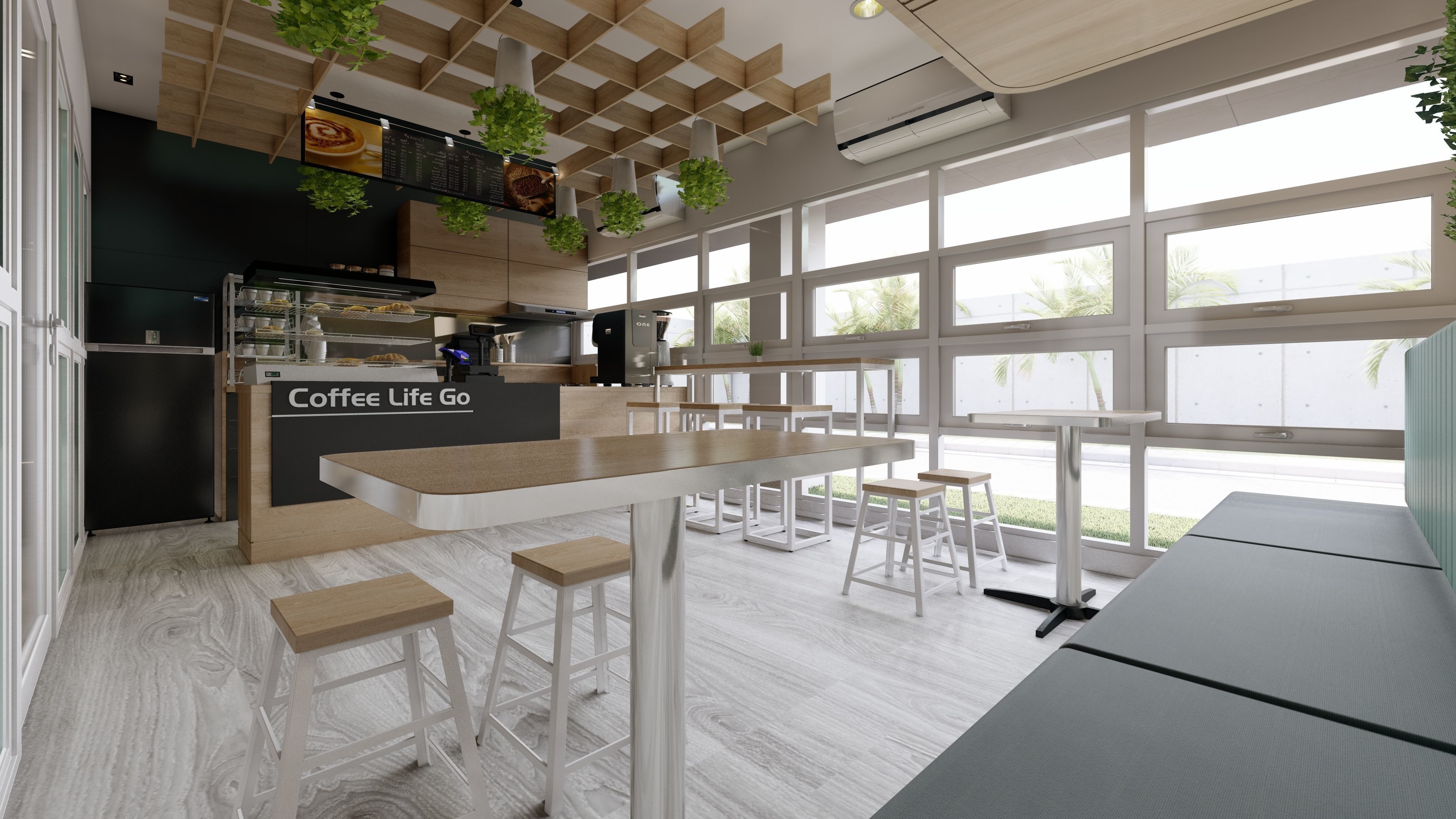 COFFESHOP SCANDINAVIAN STYLE 3D model_5