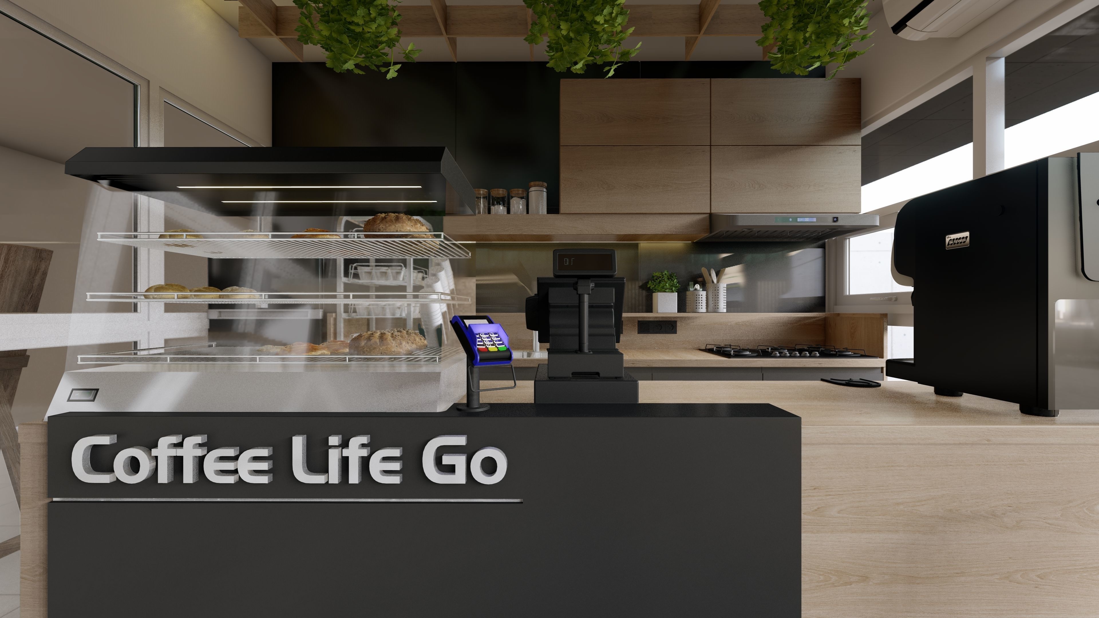 COFFESHOP SCANDINAVIAN STYLE 3D model_1