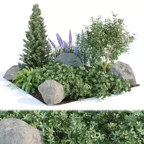 outdoor garden plants collection vol 69 3D model