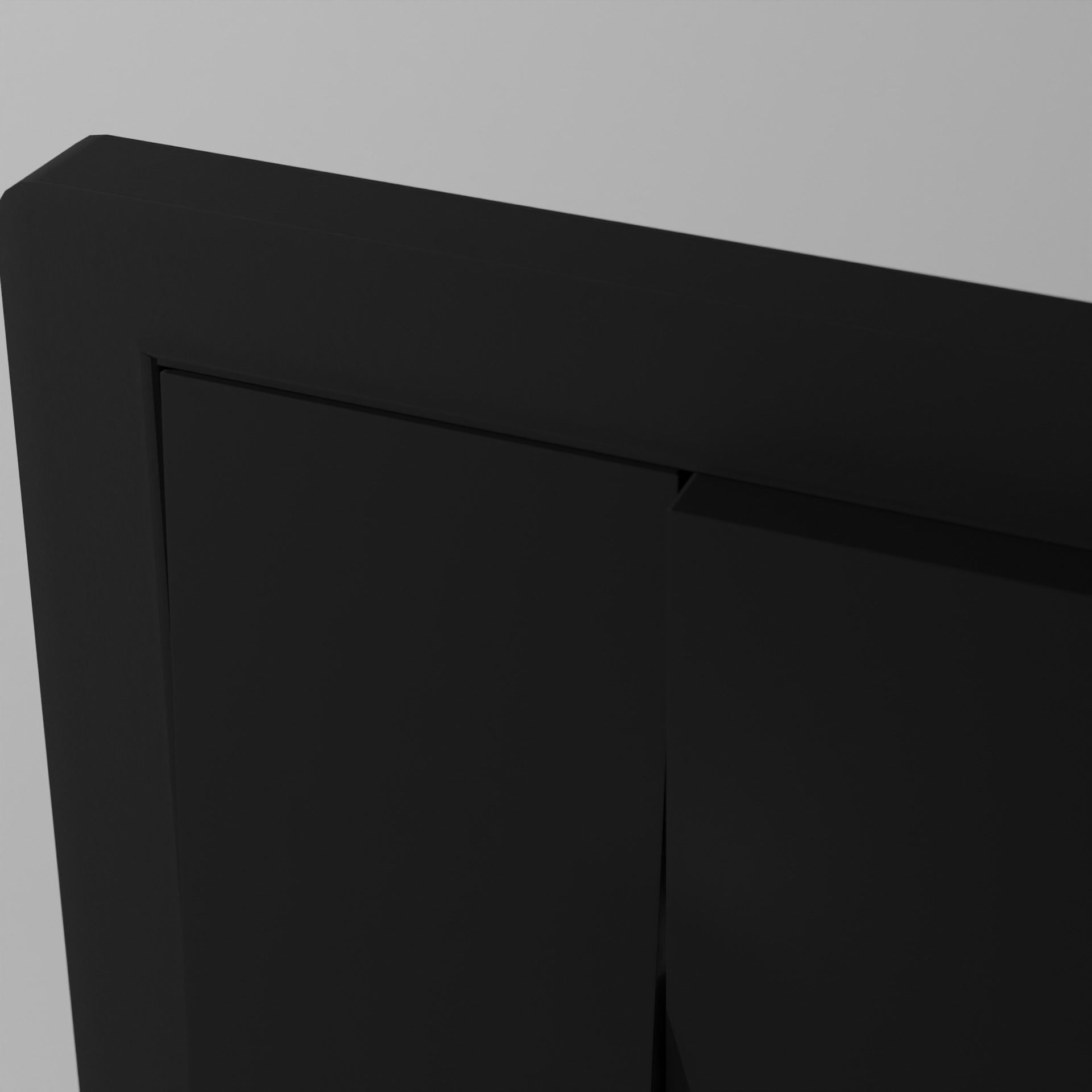 Interior switch - black double Low-poly 3D model_6