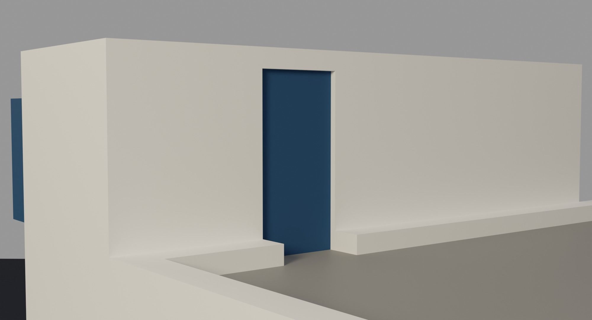 Police station Low-poly 3D model_16