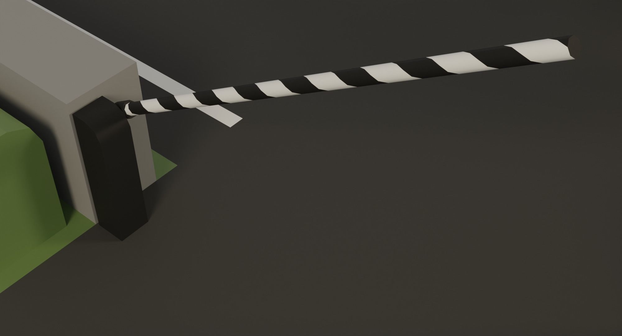 Police station Low-poly 3D model_10