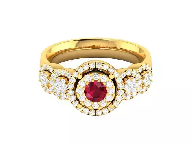 diamond ring for women  3D print model