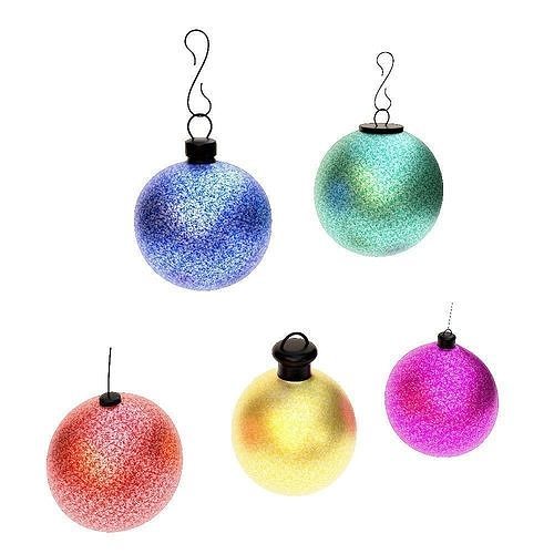 Christmas tree ball 3d model set4 Low-poly 3D model