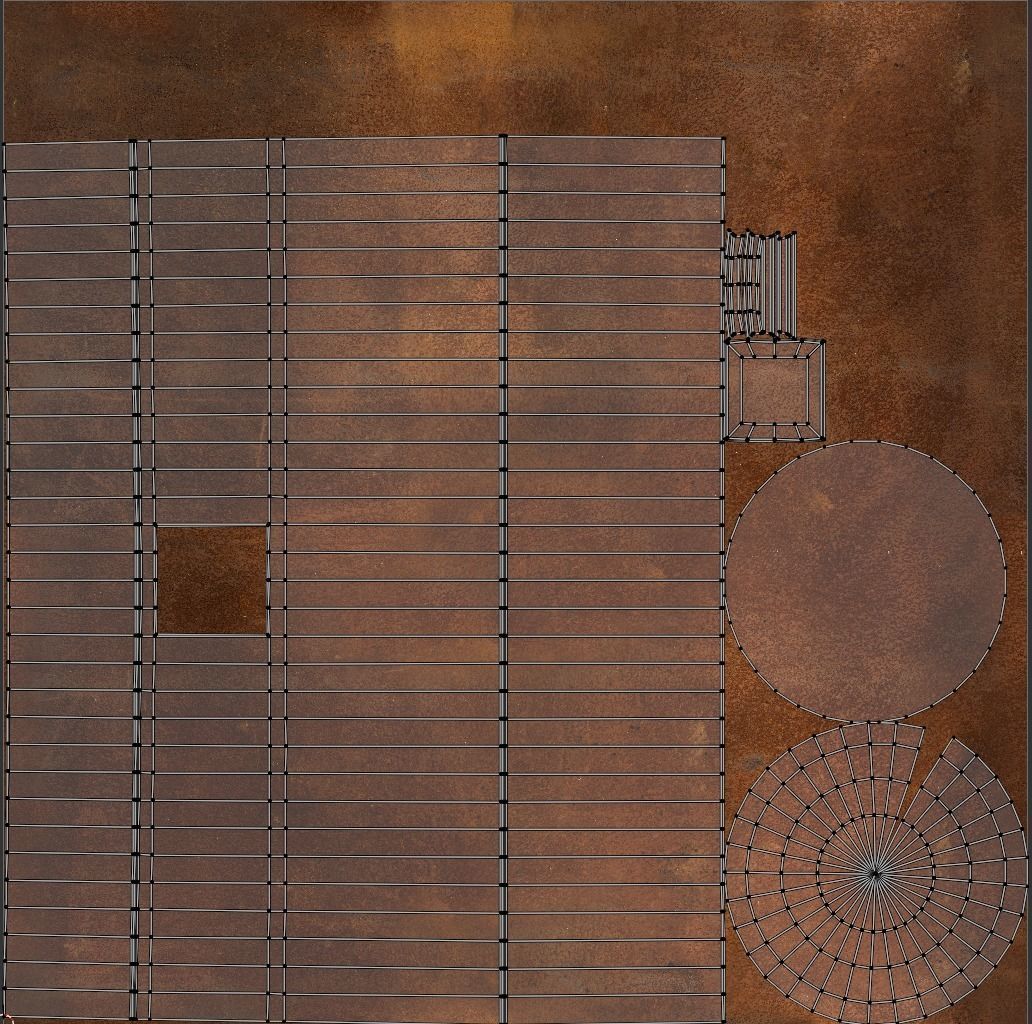 Refinery three rusty tanks 3D model_15