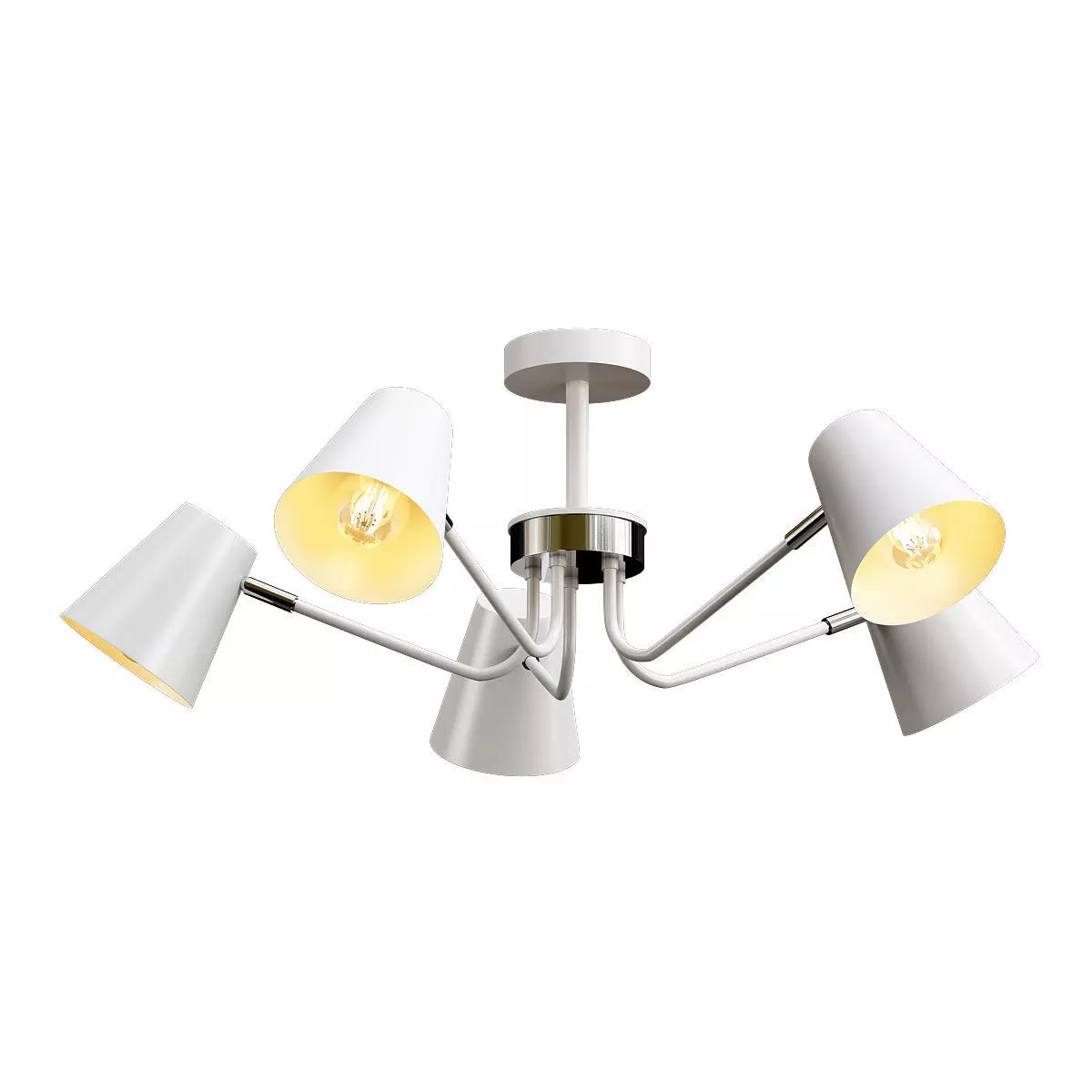 evoluce ceiling light with four lamps 3D model