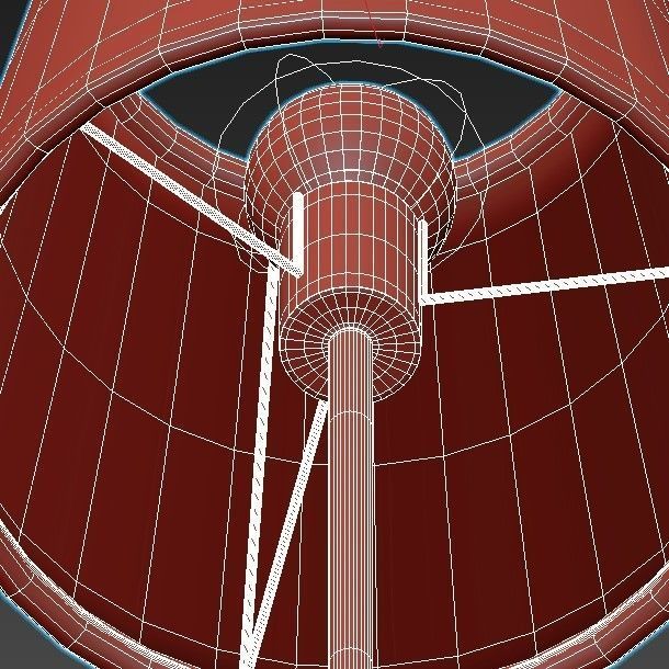 vitaluce table lamp with shade 3D model_4